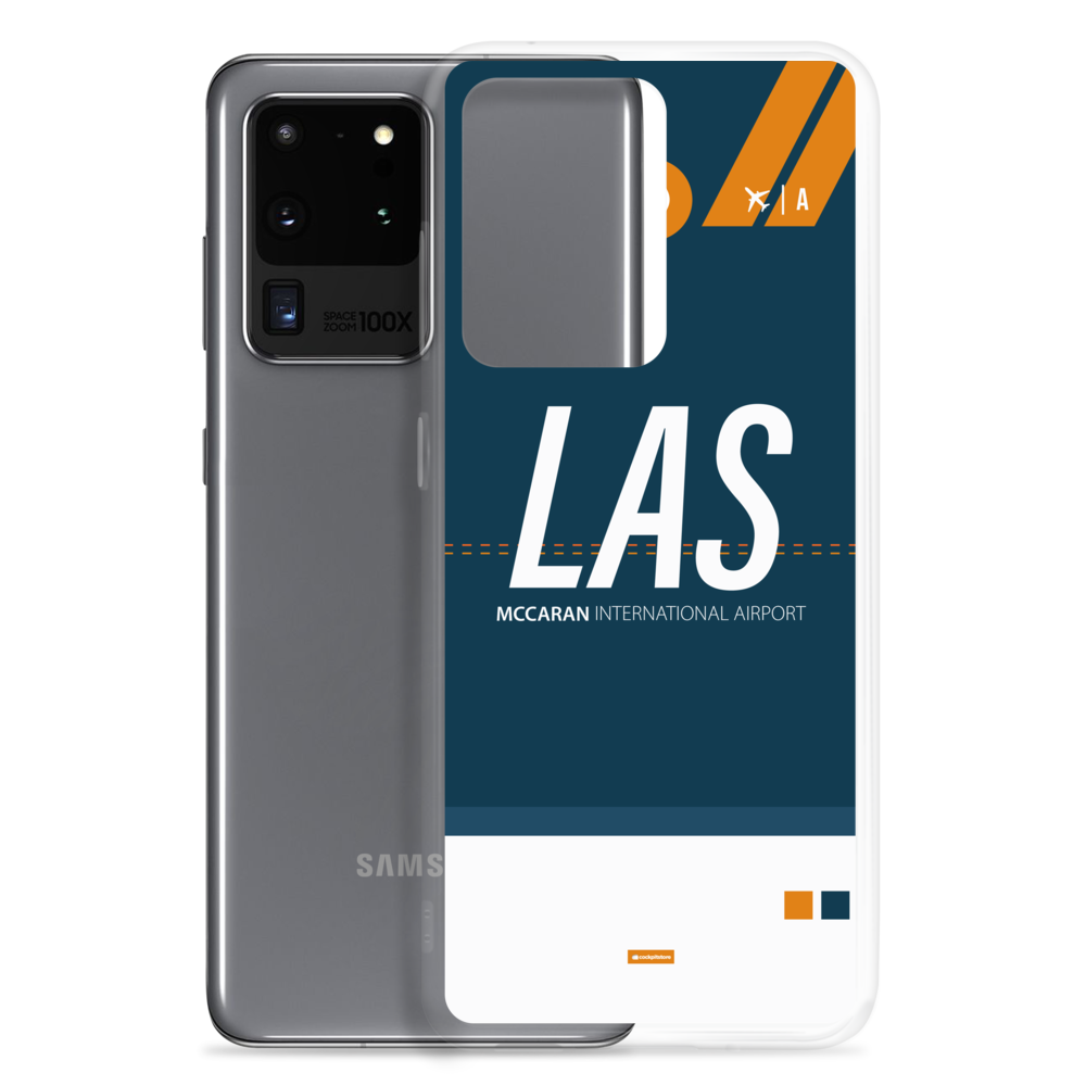 LAS - Las Vegas Samsung-Handyhülle mit Flughafencode