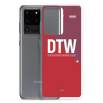 Load image into Gallery viewer, DTW - Detroit airport code Samsung phone case
