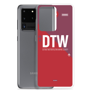 DTW - Detroit airport code Samsung phone case