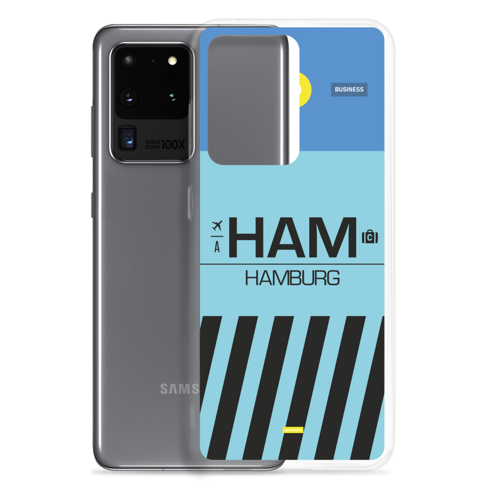 HAM - Hamburg Samsung-Handyhülle mit Flughafencode