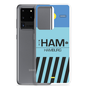 HAM - Hamburg Samsung-Handyhülle mit Flughafencode