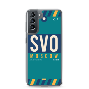 SVO - Moscow Samsung phone case with airport code