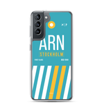 Load image into Gallery viewer, ARN - Stockholm Samsung phone case with airport code
