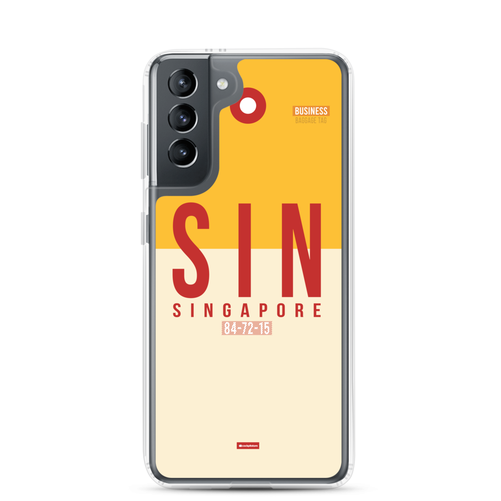 SIN - Singapore Samsung-Handyhülle mit Flughafencode