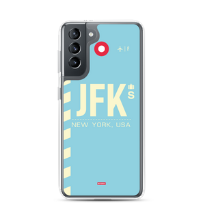 JFK - New York Samsung-Handyhülle mit Flughafencode