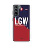 Lade das Bild in den Galerie-Viewer, LGW - London - Gatwick Samsung-Handyhülle mit Flughafencode

