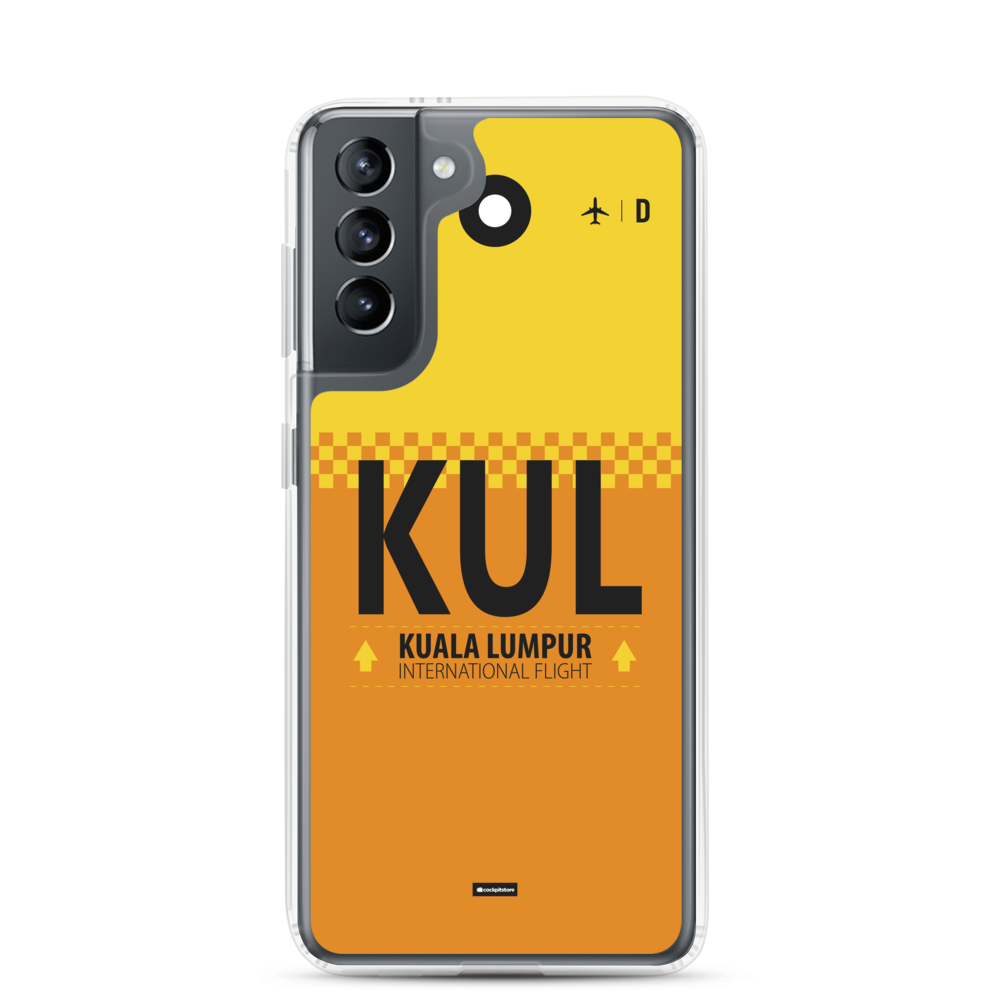 KUL - Kuala Lumpur Samsung phone case with airport code