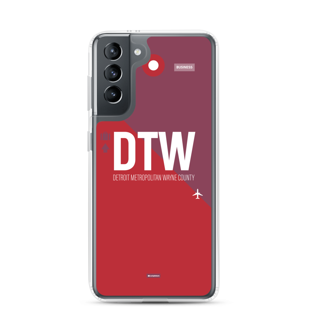 DTW - Detroit airport code Samsung phone case