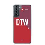 Load image into Gallery viewer, DTW - Detroit airport code Samsung phone case
