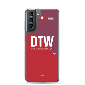 DTW - Detroit airport code Samsung phone case