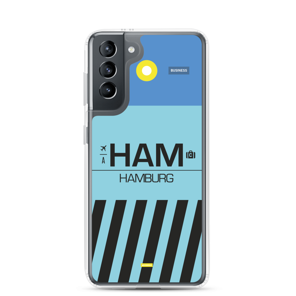 HAM - Hamburg Samsung-Handyhülle mit Flughafencode