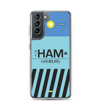 Load image into Gallery viewer, HAM - Hamburg Samsung phone case with airport code
