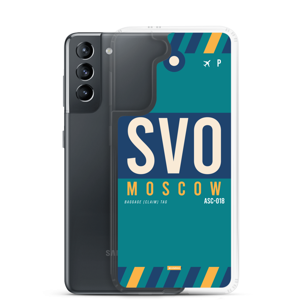 SVO - Moscow Samsung phone case with airport code