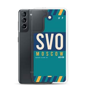 SVO - Moscow Samsung phone case with airport code