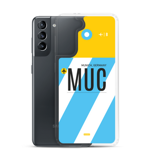 MUC - Munich Samsung phone case with airport code
