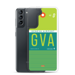 Load image into Gallery viewer, GVA - Geneva Samsung phone case with airport code
