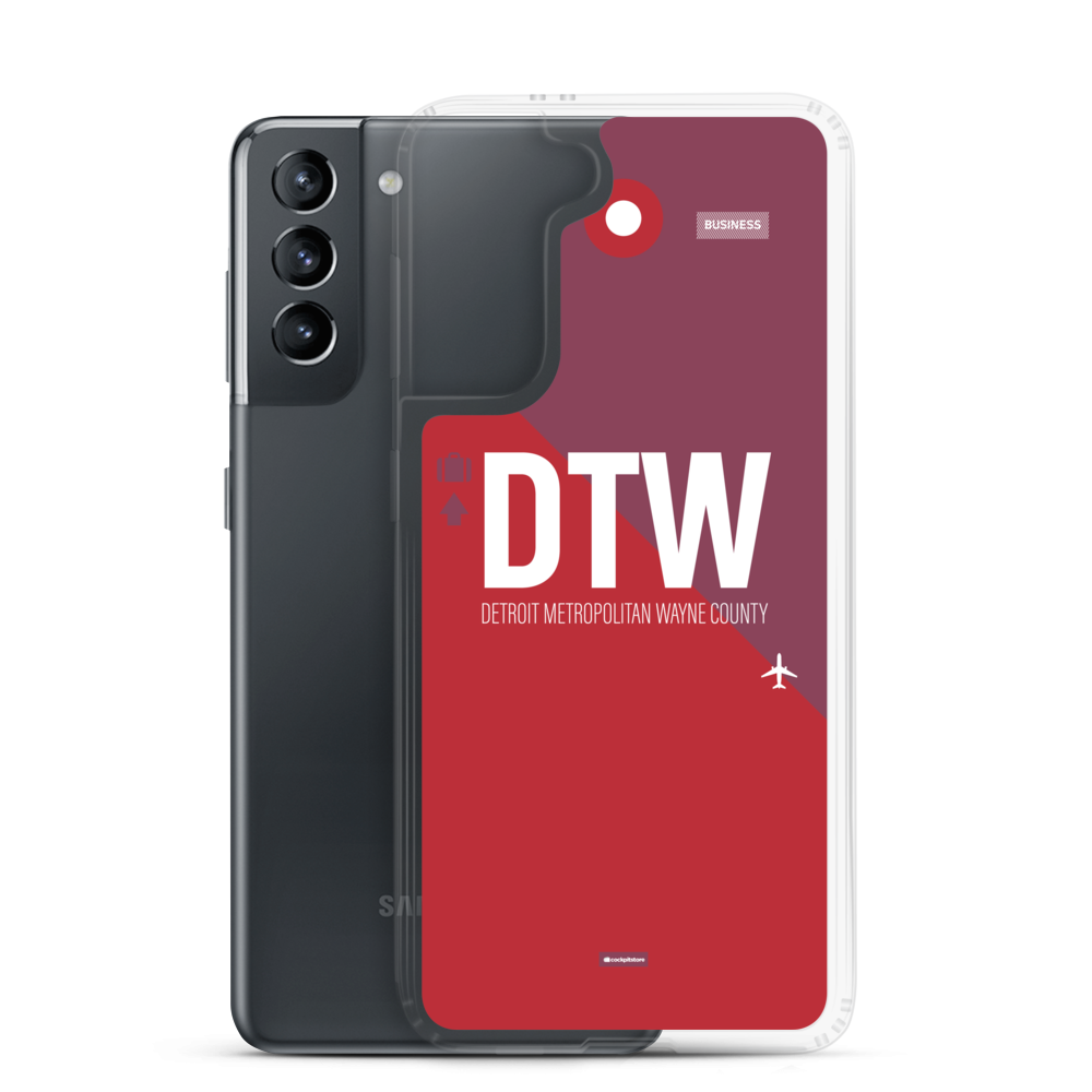 DTW - Detroit airport code Samsung phone case