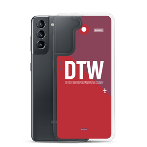 DTW - Detroit airport code Samsung phone case