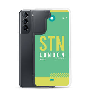 STN - London - Stansted Samsung-Handyhülle mit Flughafencode