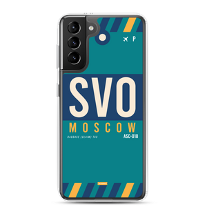 SVO - Moscow Samsung phone case with airport code