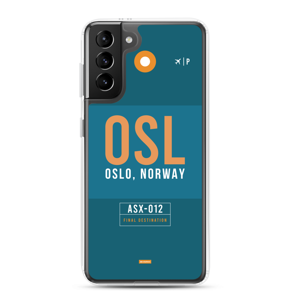 OSL - Oslo Samsung-Handyhülle mit Flughafencode