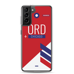 Load image into Gallery viewer, ORD - Chicago airport code Samsung phone case
