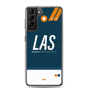 LAS - Las Vegas Samsung-Handyhülle mit Flughafencode