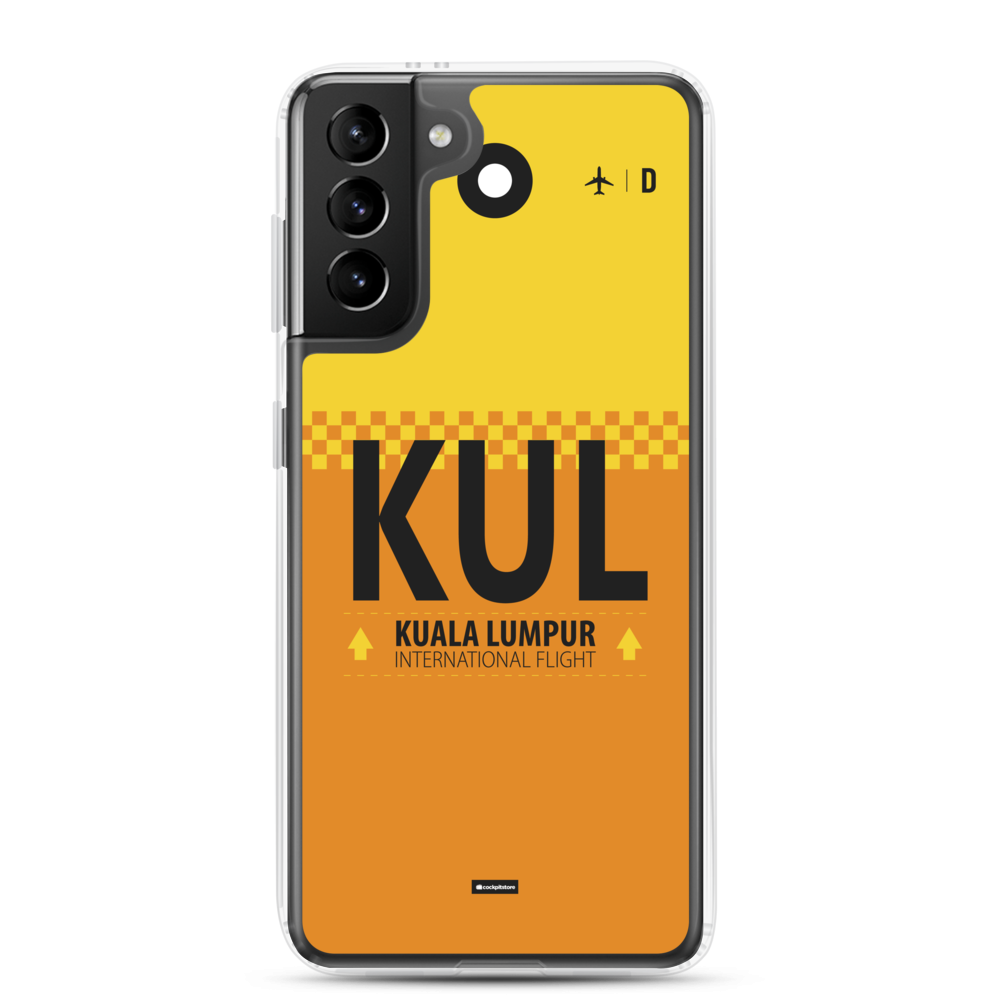 KUL - Kuala Lumpur Samsung phone case with airport code