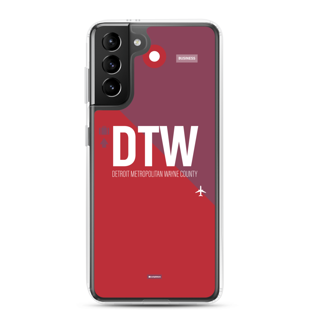 DTW - Detroit airport code Samsung phone case