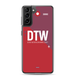 Load image into Gallery viewer, DTW - Detroit airport code Samsung phone case
