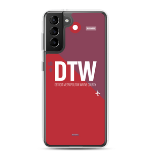 DTW - Detroit airport code Samsung phone case