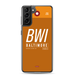 Lade das Bild in den Galerie-Viewer, BWI - Baltimore Samsung-Handyhülle mit Flughafencode
