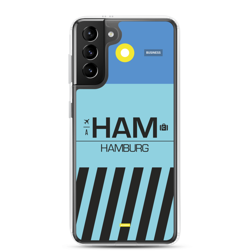 HAM - Hamburg Samsung-Handyhülle mit Flughafencode