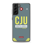 Load image into Gallery viewer, CJU - Jeju Samsung phone case with airport code
