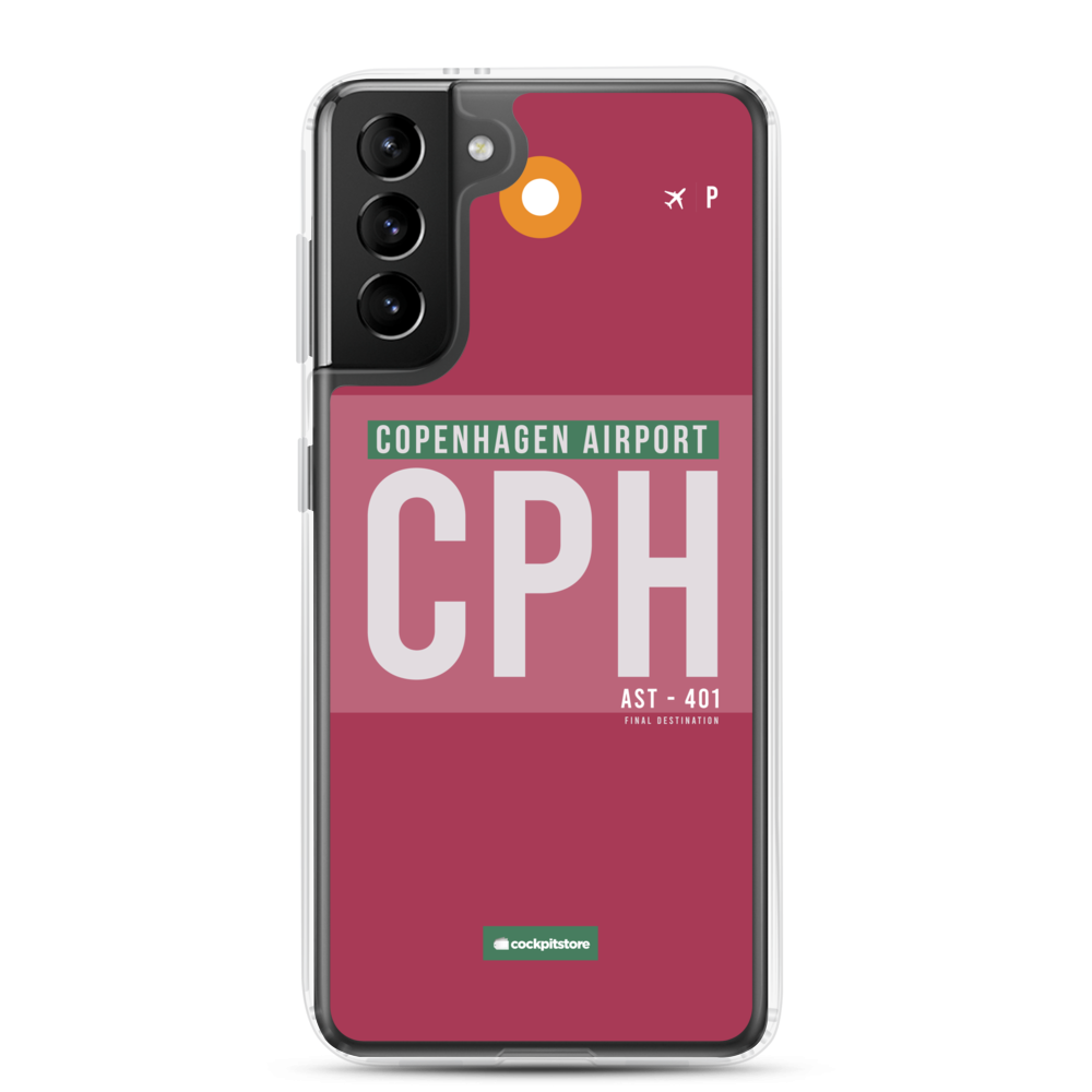 CPH - Copenhagen Samsung phone case with airport code