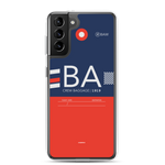 Load image into Gallery viewer, BA - Airline Samsung phone case with crew tag
