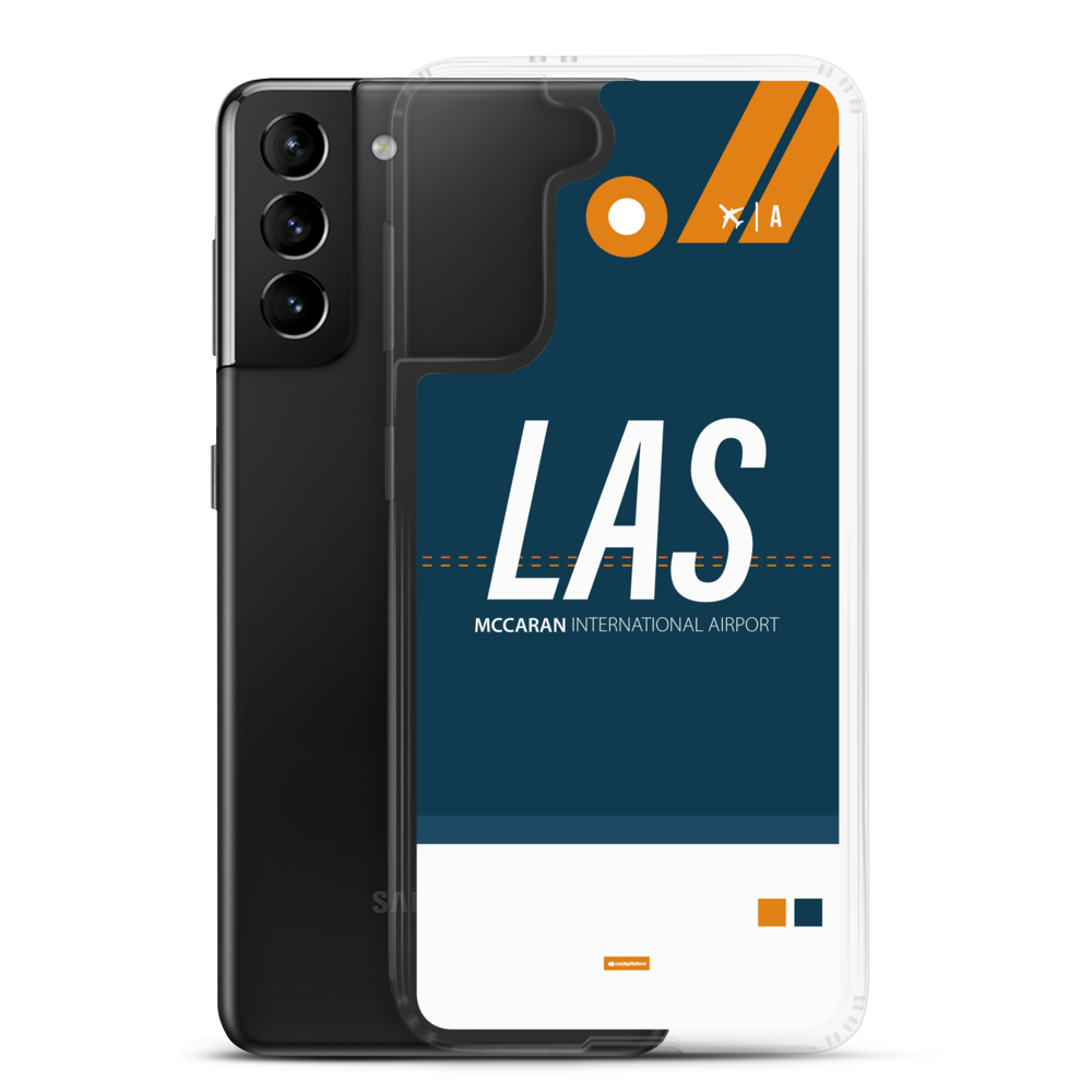 LAS - Las Vegas Samsung-Handyhülle mit Flughafencode