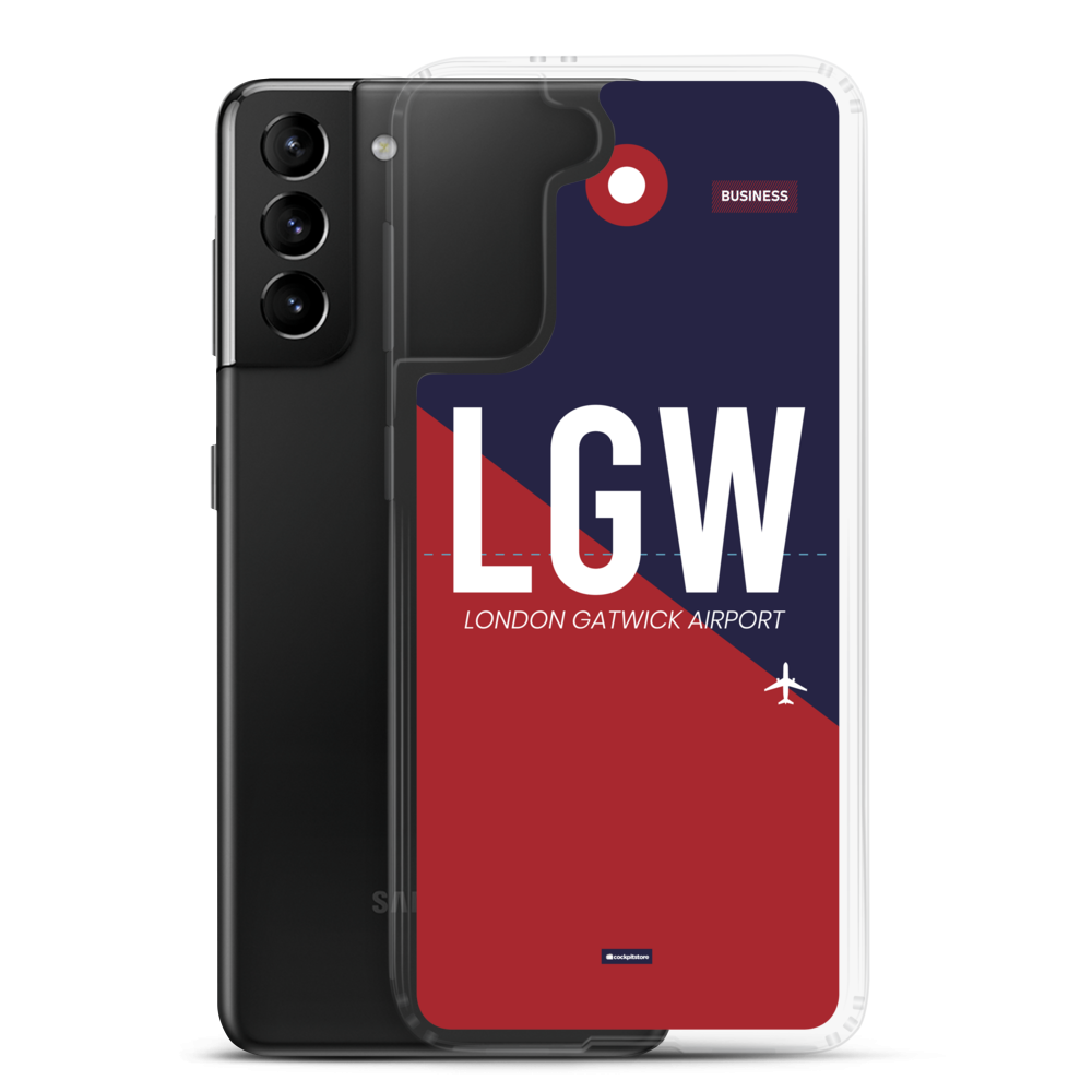 LGW - London - Gatwick Samsung-Handyhülle mit Flughafencode