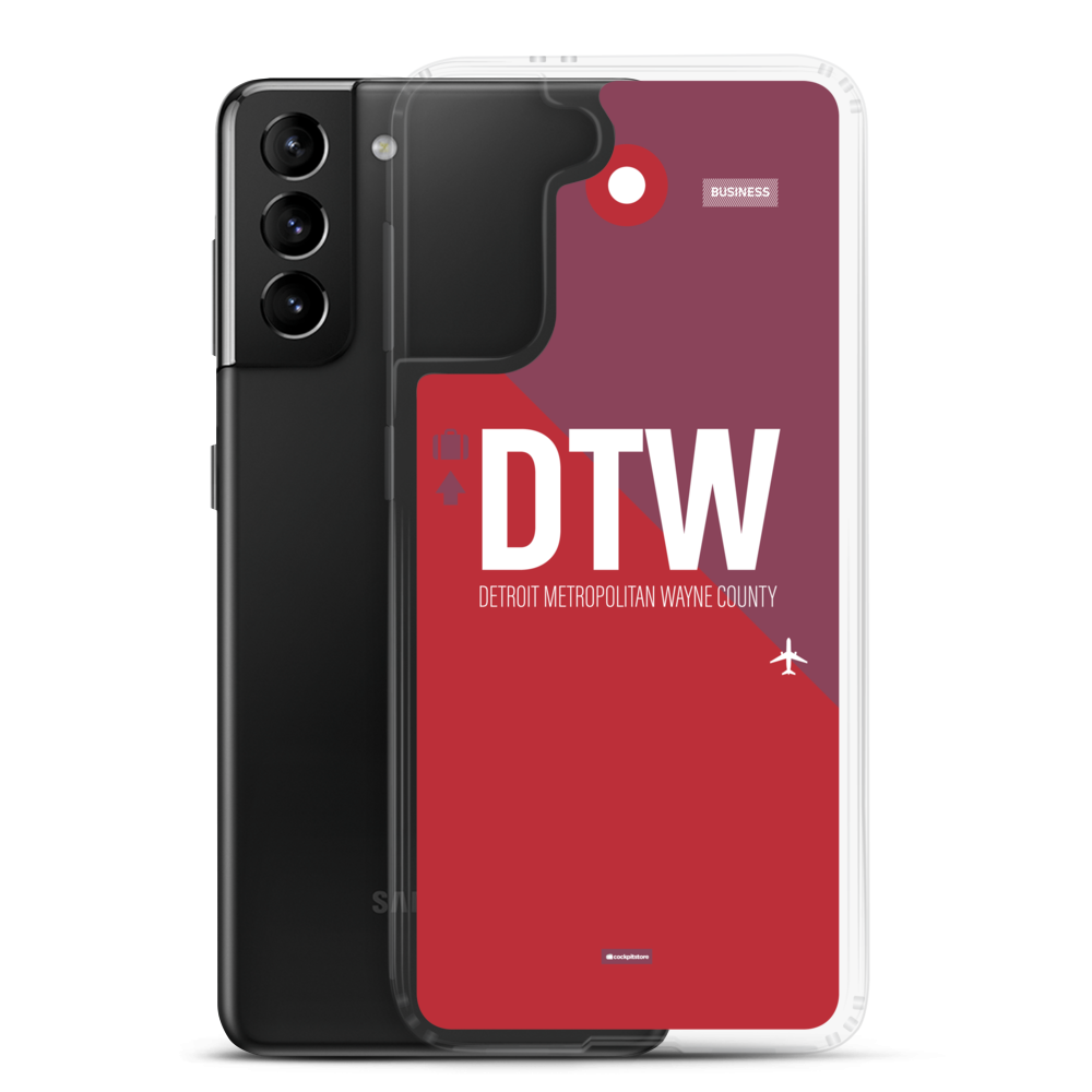 DTW - Detroit airport code Samsung phone case