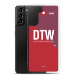 Load image into Gallery viewer, DTW - Detroit airport code Samsung phone case
