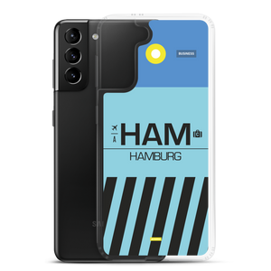 HAM - Hamburg Samsung-Handyhülle mit Flughafencode