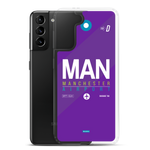 Load image into Gallery viewer, MAN - Manchester Samsung phone case with airport code
