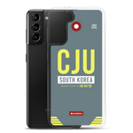 Load image into Gallery viewer, CJU - Jeju Samsung phone case with airport code
