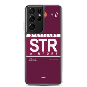 STR - Stuttgart Samsung-Handyhülle mit Flughafencode