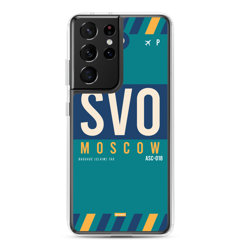 SVO - Moscow Samsung phone case with airport code