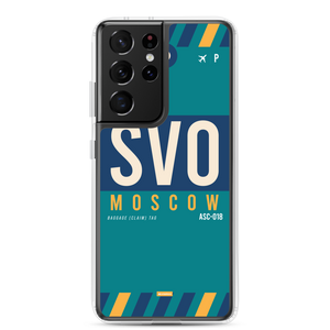 SVO - Moscow Samsung phone case with airport code