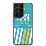 Load image into Gallery viewer, ARN - Stockholm Samsung phone case with airport code
