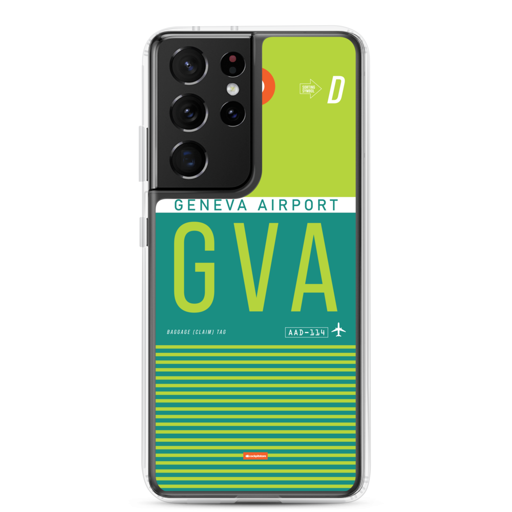 GVA - Geneva Samsung phone case with airport code