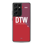 Load image into Gallery viewer, DTW - Detroit airport code Samsung phone case
