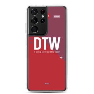 DTW - Detroit airport code Samsung phone case